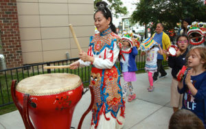 Chinese Moon Festival drummer